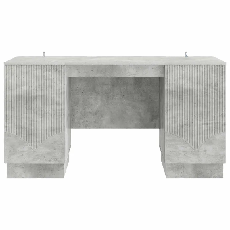 Stalas Betono pilka 142,5 x 50 x 75 cm Apdirbta mediena