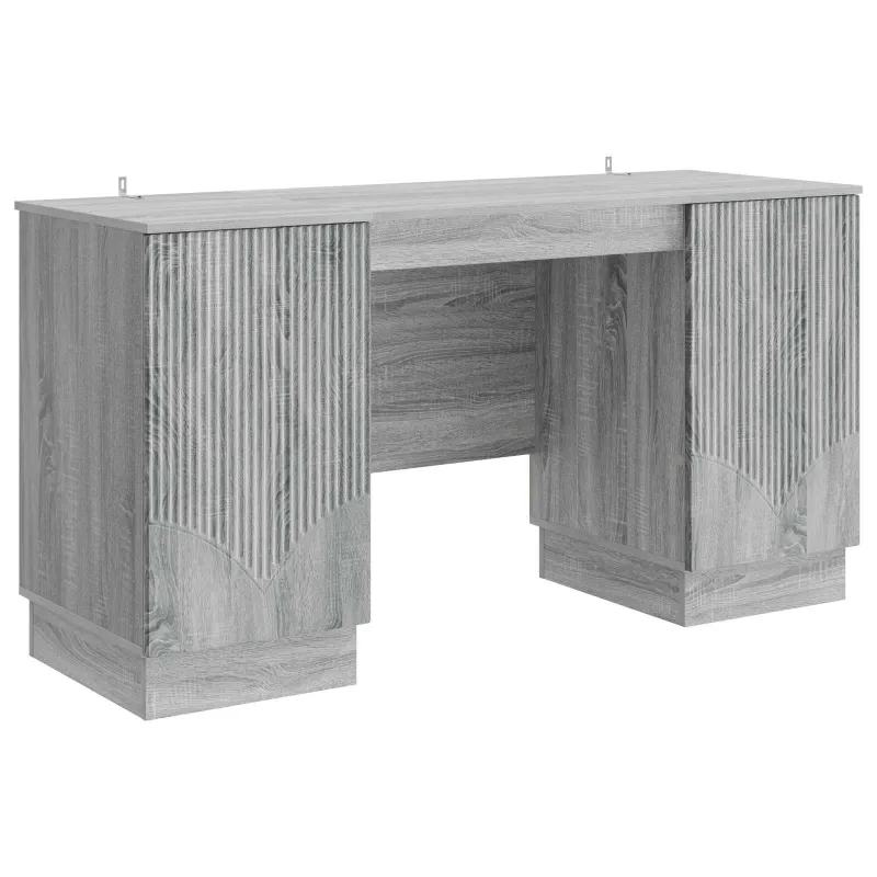 Stalas Pilka sonoma ąžuolo 142,5 x 50 x 75 cm Apdirbta mediena