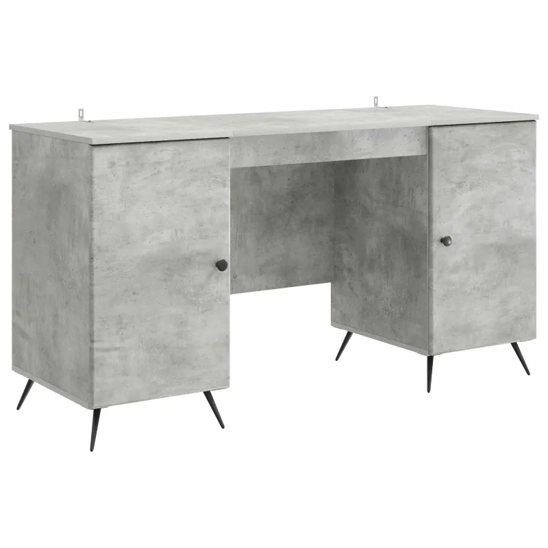 Stalas Betono pilka 142,5 x 50 x 75 cm Apdirbta mediena