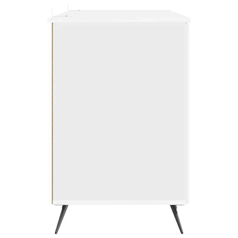 Stalas Itin blizgi balta 142,5 x 50 x 75 cm Apdirbta mediena