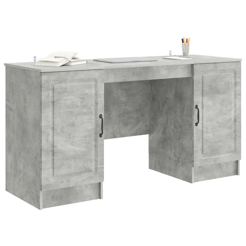 Stalas Betono pilka 142,5 x 50 x 75 cm Apdirbta mediena