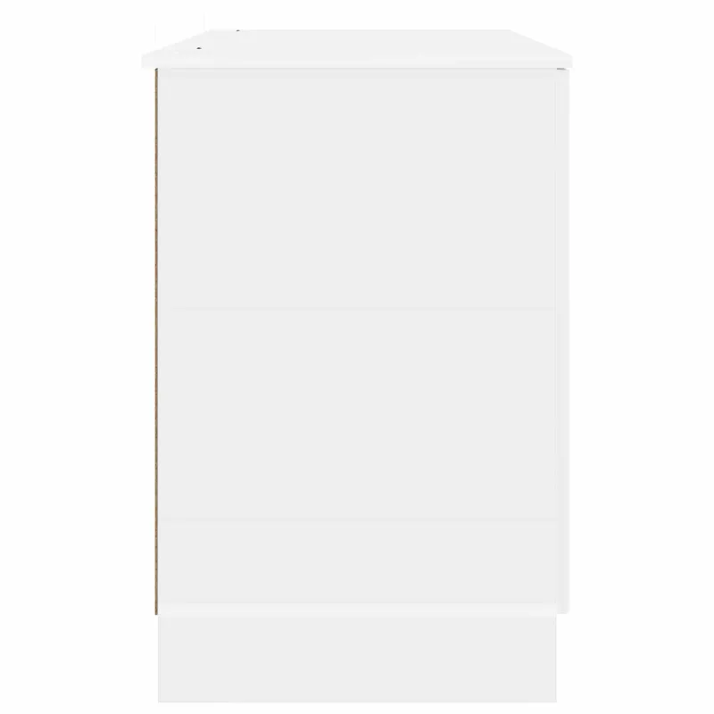 Stalas Itin blizgi balta 142,5 x 50 x 75 cm Apdirbta mediena