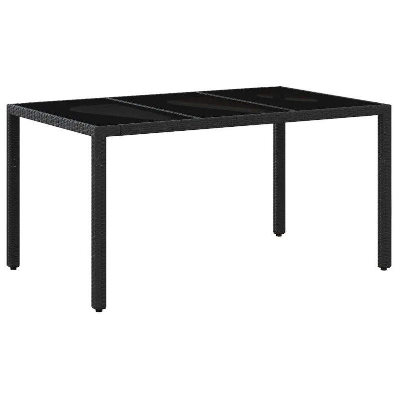 Lauko valgomojo komplektas 5 pcs Juoda ir kreminė balta
