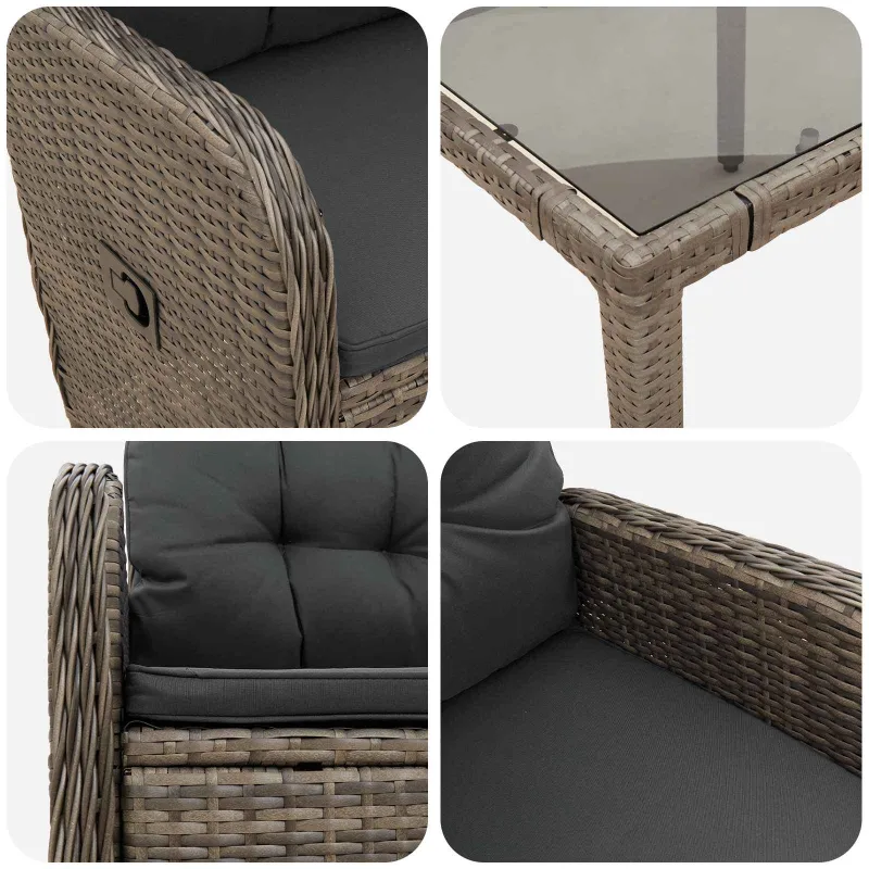 Lauko valgomojo komplektas 7 pcs