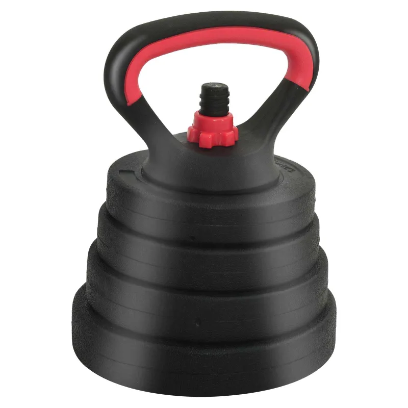 4-in-1 hantelių rinkinys 40kg Juoda ir raudona