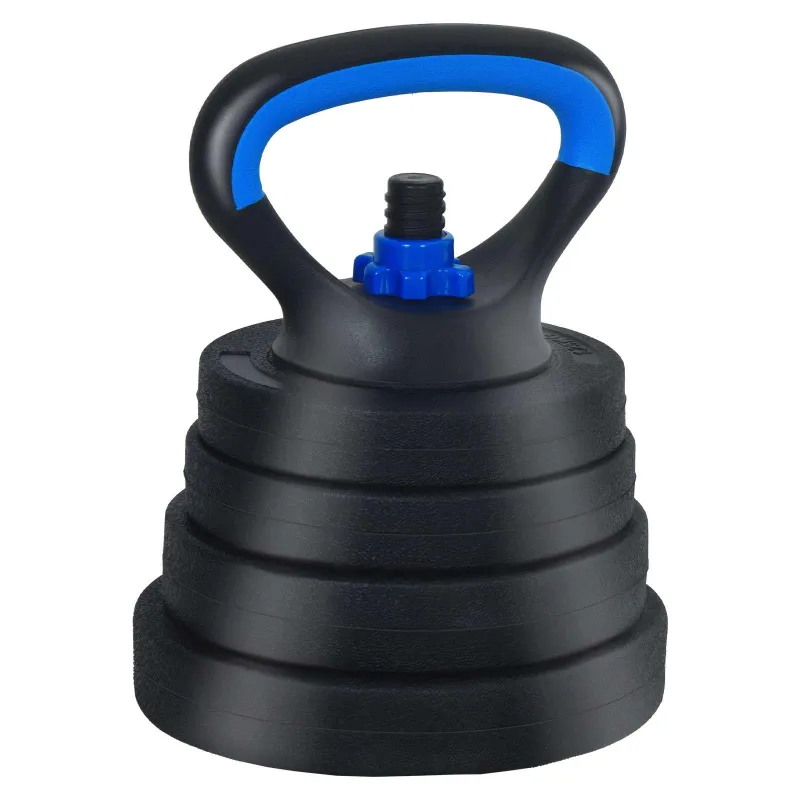 4-in-1 hantelių rinkinys 40kg Juoda ir mėlyna
