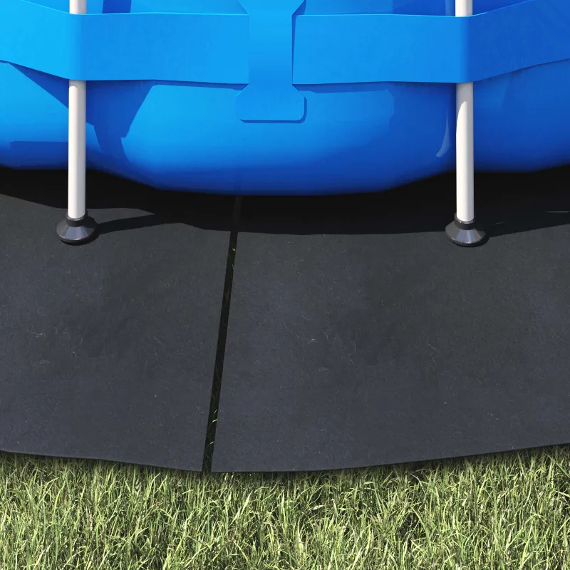 Baseino dugno plėvelė Juoda Ø 244 cm Nekintantis audinys