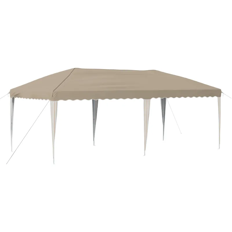 Pop-up šventinis palapinė 575 x 290 x 245 cm Kreminė