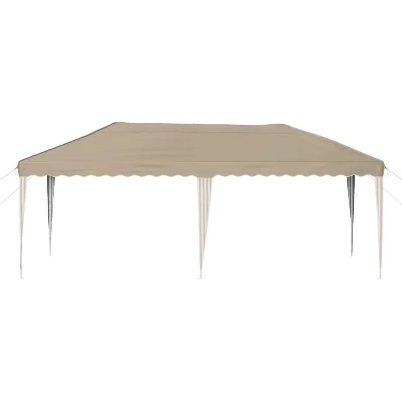 Pop-up šventinis palapinė 575 x 290 x 245 cm Kreminė