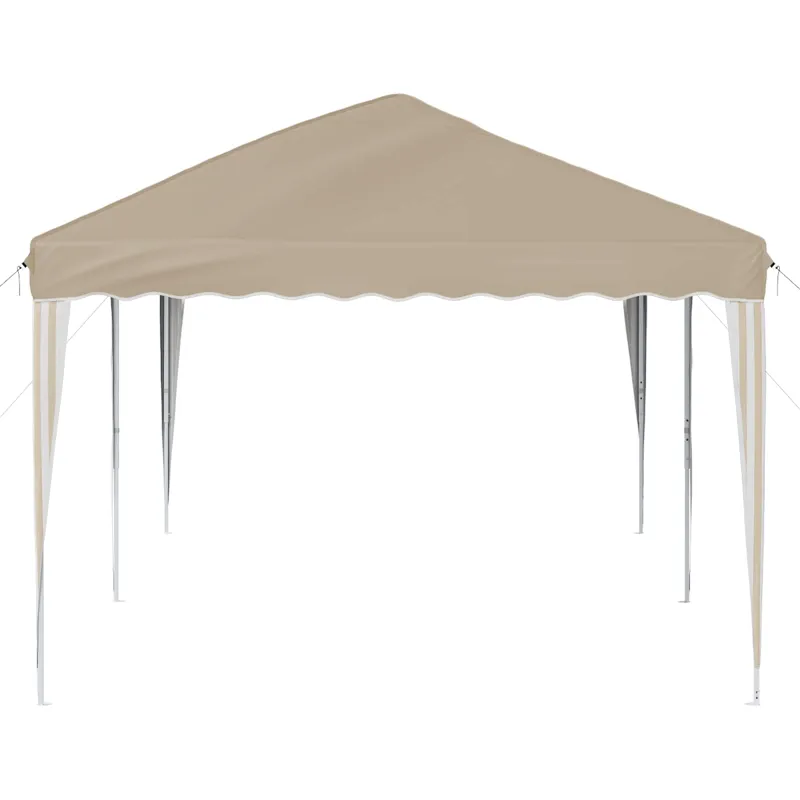 Pop-up šventinis palapinė 575 x 290 x 245 cm Kreminė