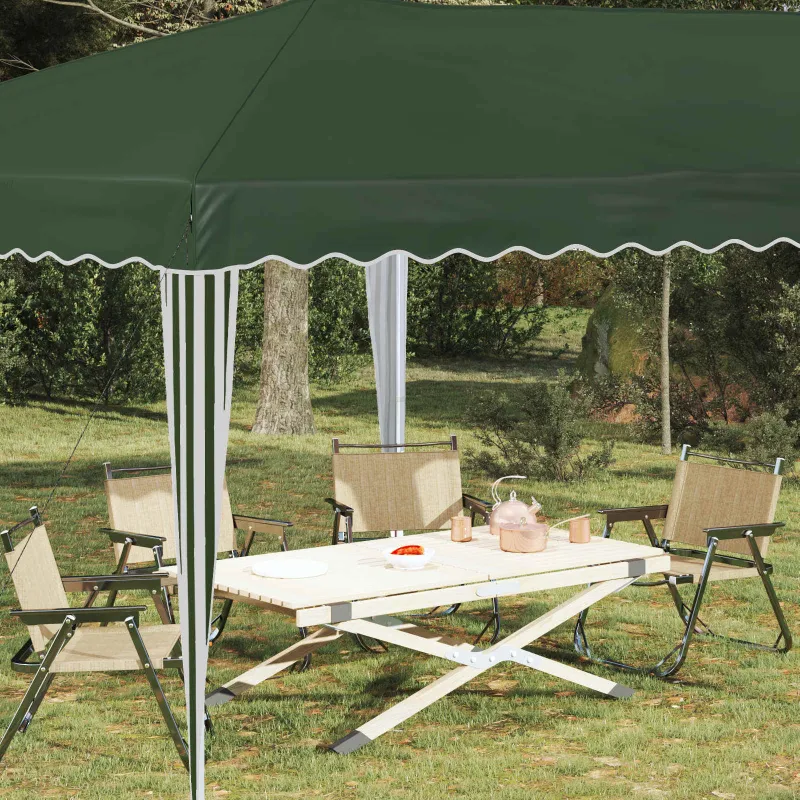 Pop-up šventinis palapinė 575 x 290 x 245 cm Žalia