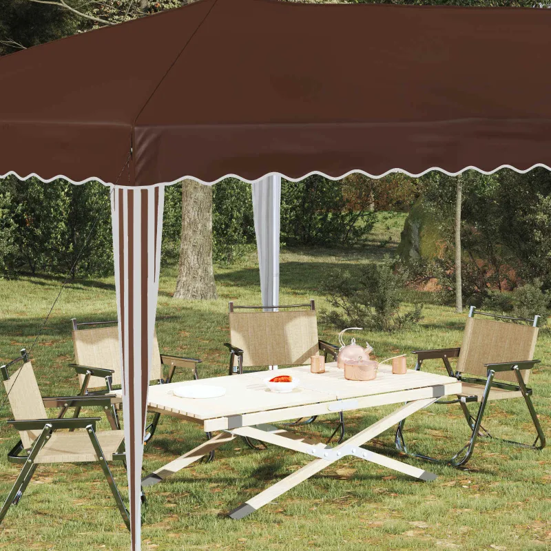 Pop-up šventinis palapinė 575 x 290 x 245 cm Ruda