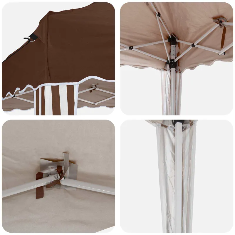 Pop-up šventinis palapinė 575 x 290 x 245 cm Ruda