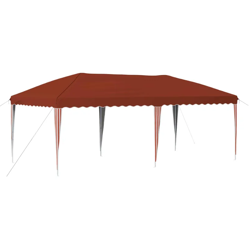Pop-up šventinis palapinė 575 x 290 x 245 cm Terakotos