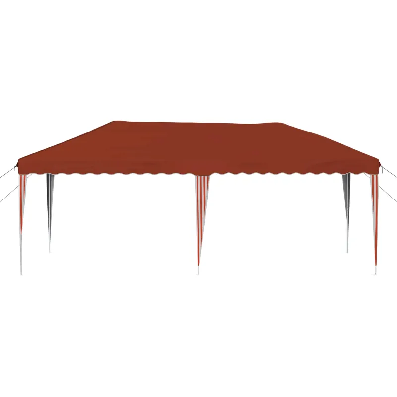 Pop-up šventinis palapinė 575 x 290 x 245 cm Terakotos