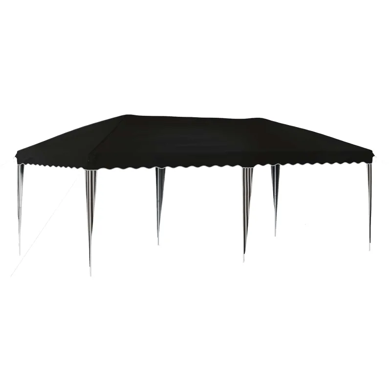 Pop-up šventinis palapinė 575 x 290 x 245 cm Juoda