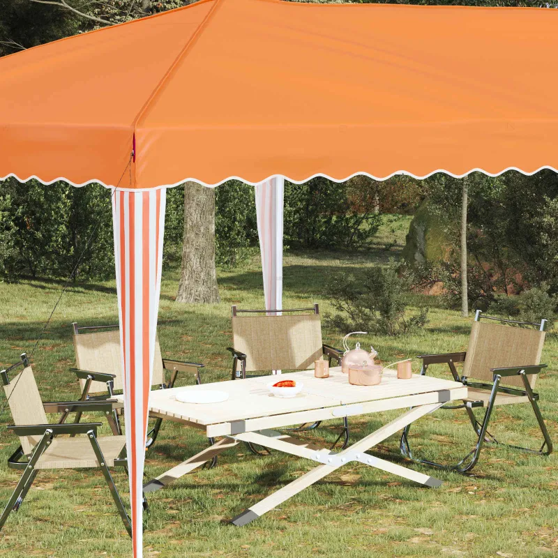 Pop-up šventinis palapinė 575 x 290 x 245 cm Oranžinė