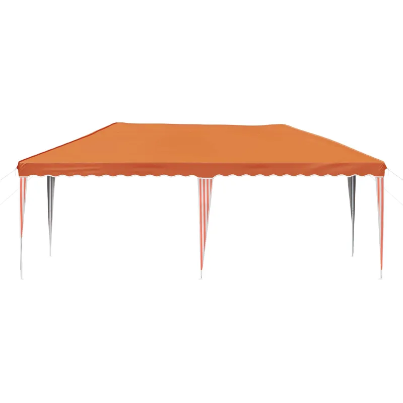 Pop-up šventinis palapinė 575 x 290 x 245 cm Oranžinė