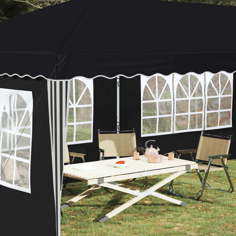 Pop-up šventinis palapinė 575 x 289 x 245 cm Antracitas