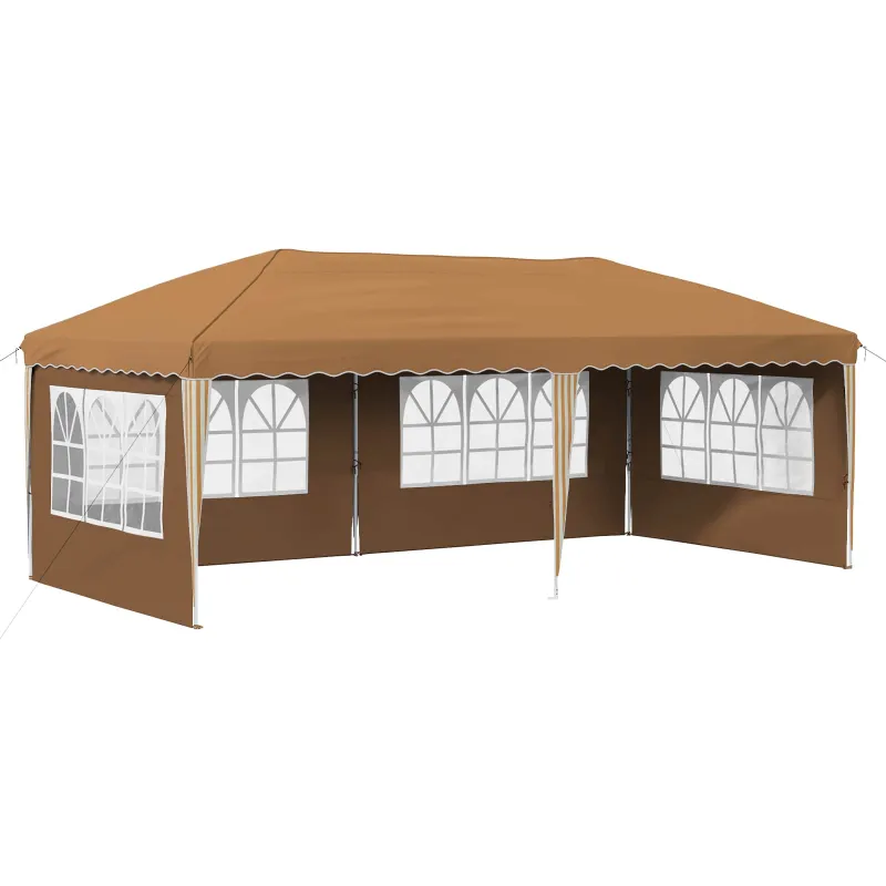 Pop-up šventinis palapinė 575 x 289 x 245 cm Smėlio