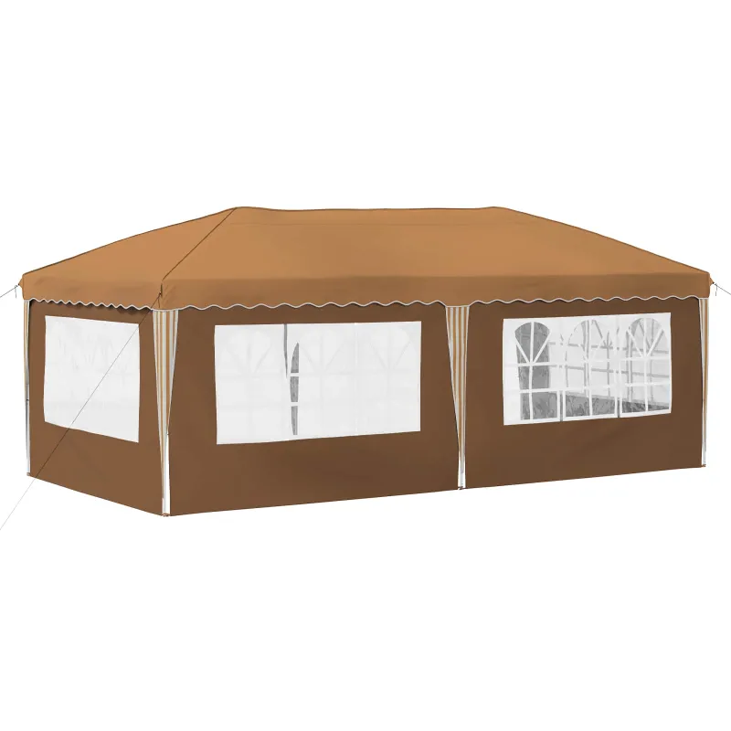 Pop-up šventinis palapinė 575 x 289 x 245 cm Smėlio