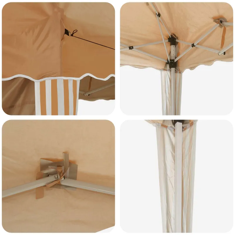 Pop-up šventinis palapinė 575 x 289 x 245 cm Smėlio