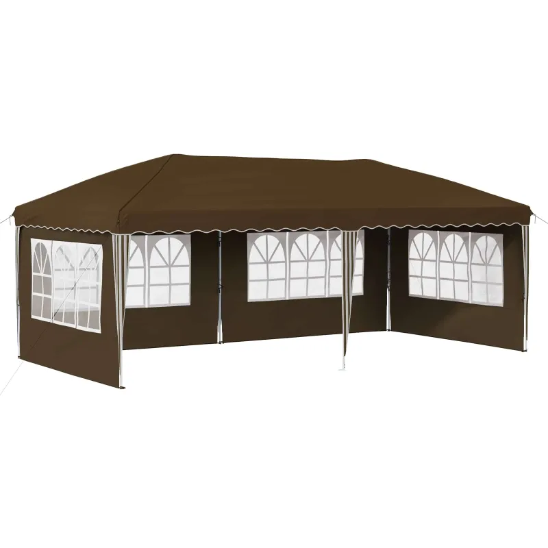 Pop-up šventinis palapinė 575 x 289 x 245 cm Taupe