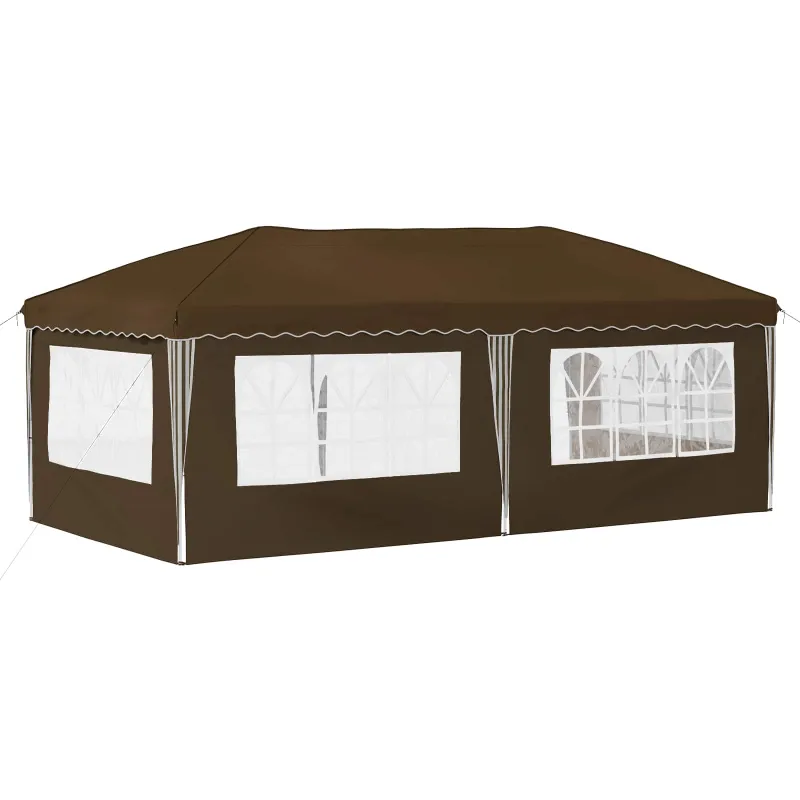 Pop-up šventinis palapinė 575 x 289 x 245 cm Taupe