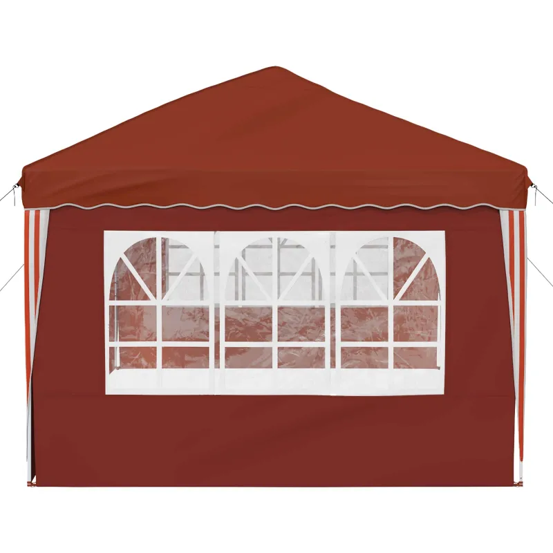 Pop-up šventinis palapinė 575 x 289 x 245 cm Terakotos