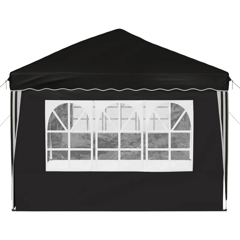 Pop-up šventinis palapinė 575 x 289 x 245 cm Juoda