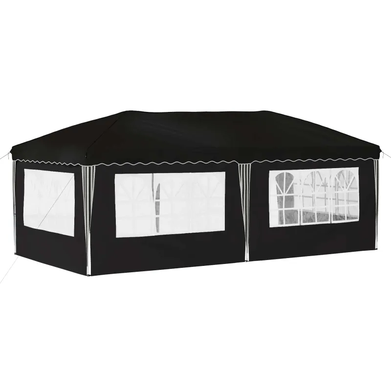 Pop-up šventinis palapinė 575 x 289 x 245 cm Juoda