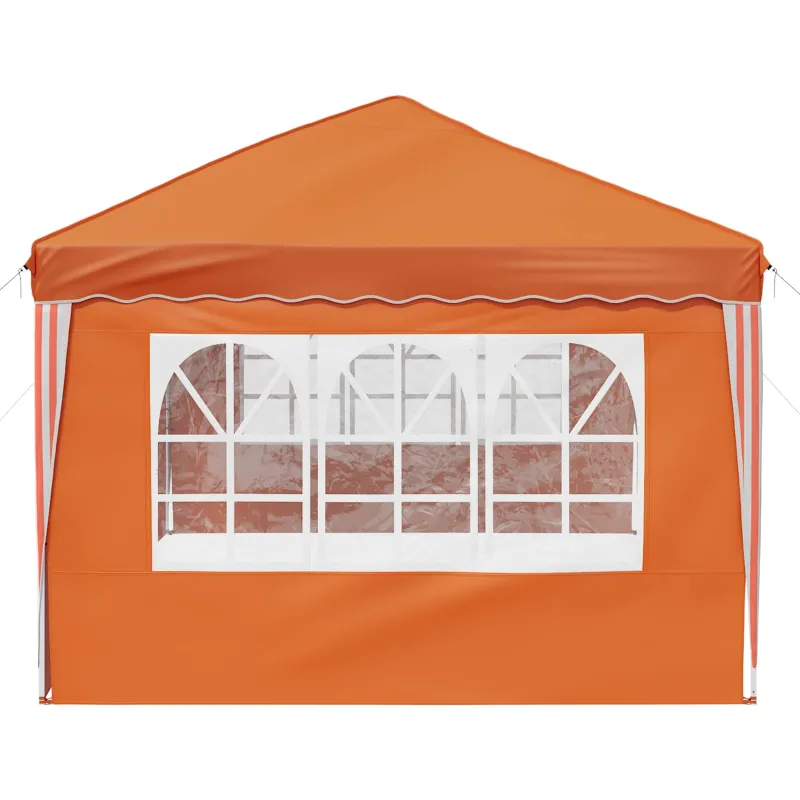 Pop-up šventinis palapinė 575 x 289 x 245 cm Oranžinė
