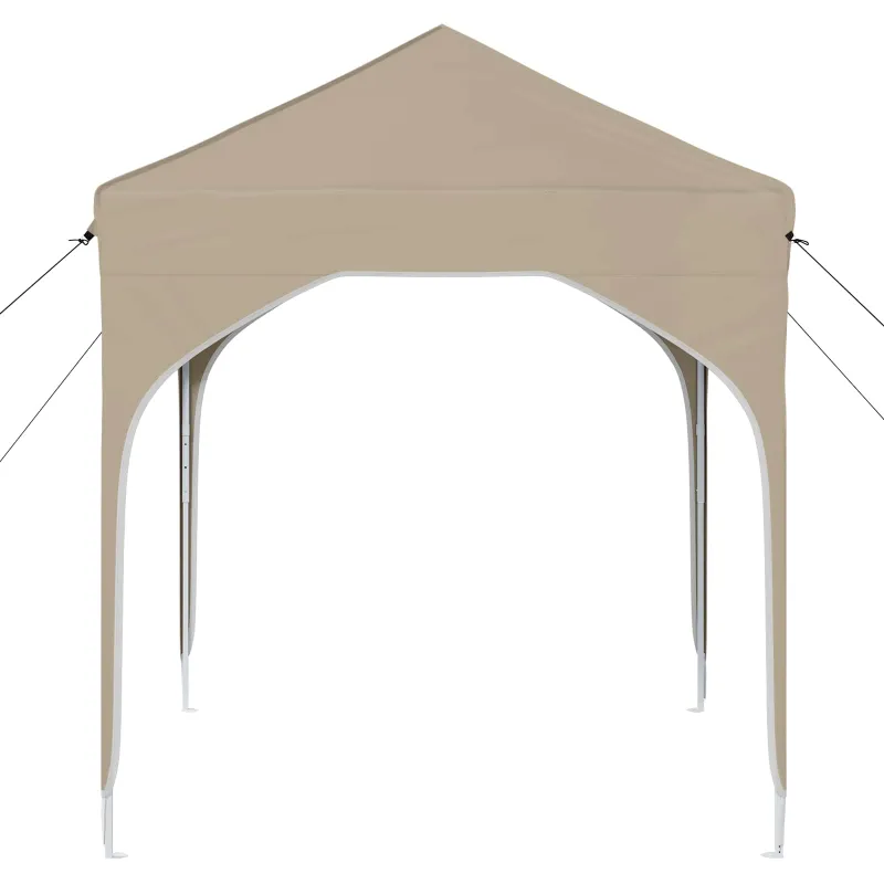 Pop-up šventinis palapinė 194 x 194 x 245 cm Kreminė