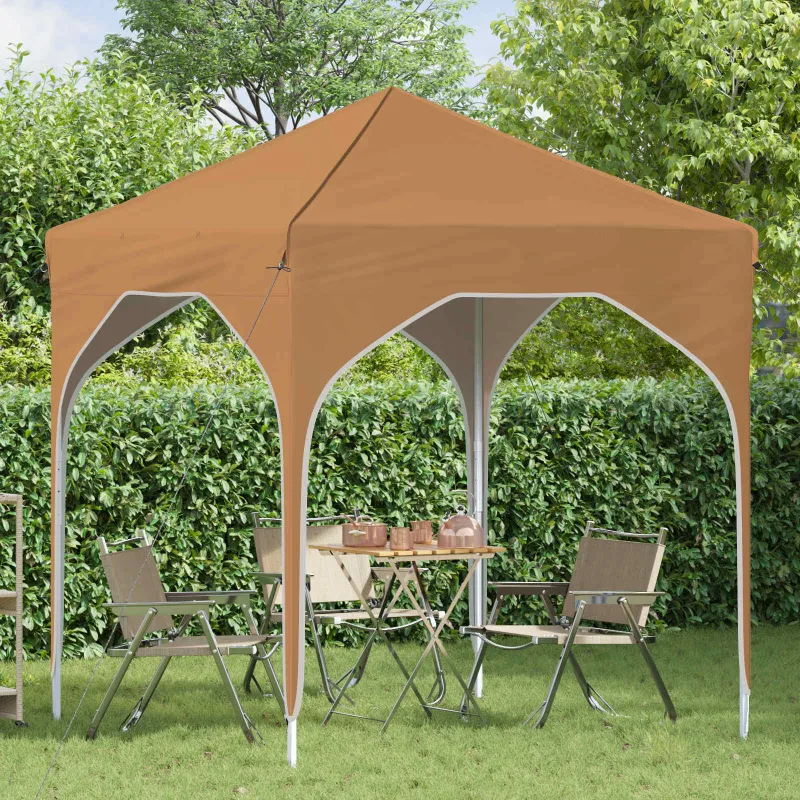 Pop-up šventinis palapinė 194 x 194 x 245 cm Smėlio