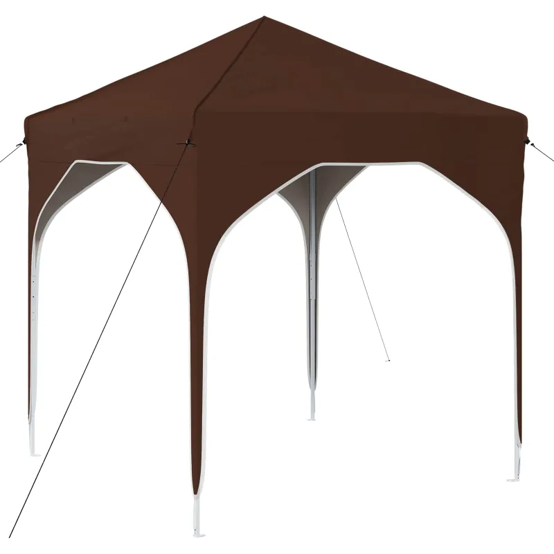 Pop-up šventinis palapinė 194 x 194 x 245 cm Ruda