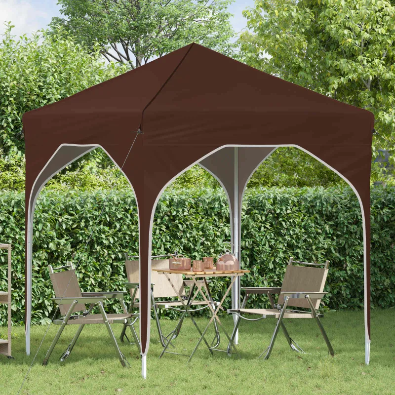 Pop-up šventinis palapinė 194 x 194 x 245 cm Ruda
