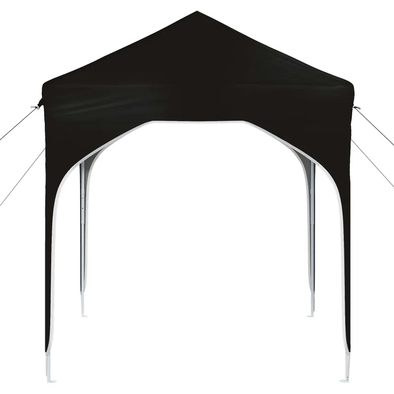 Pop-up šventinis palapinė 194 x 194 x 245 cm Juoda