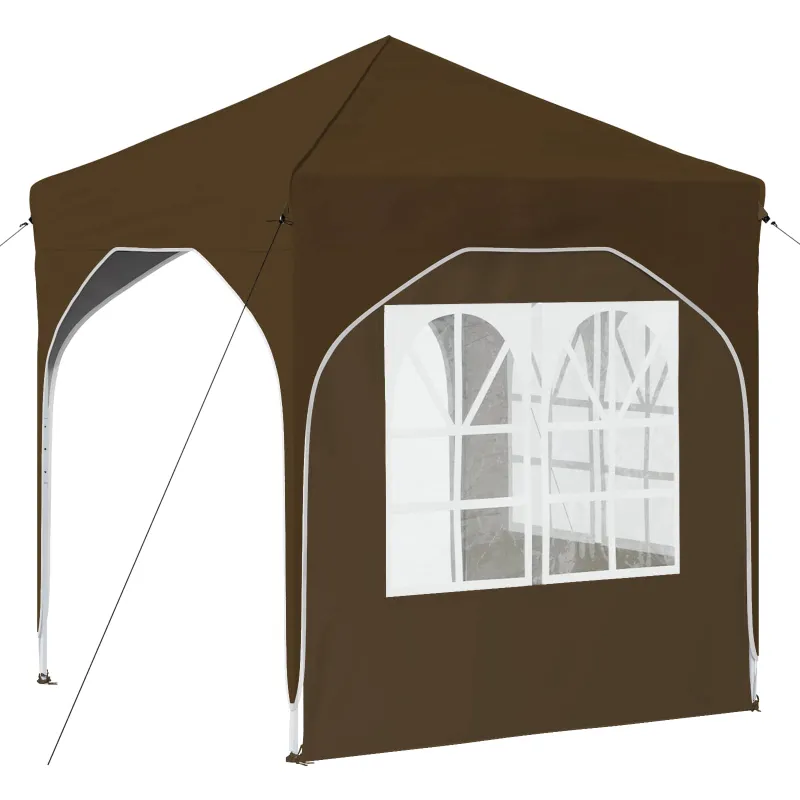 Pop-up šventinis palapinė 192 x 192 x 245 cm Taupe