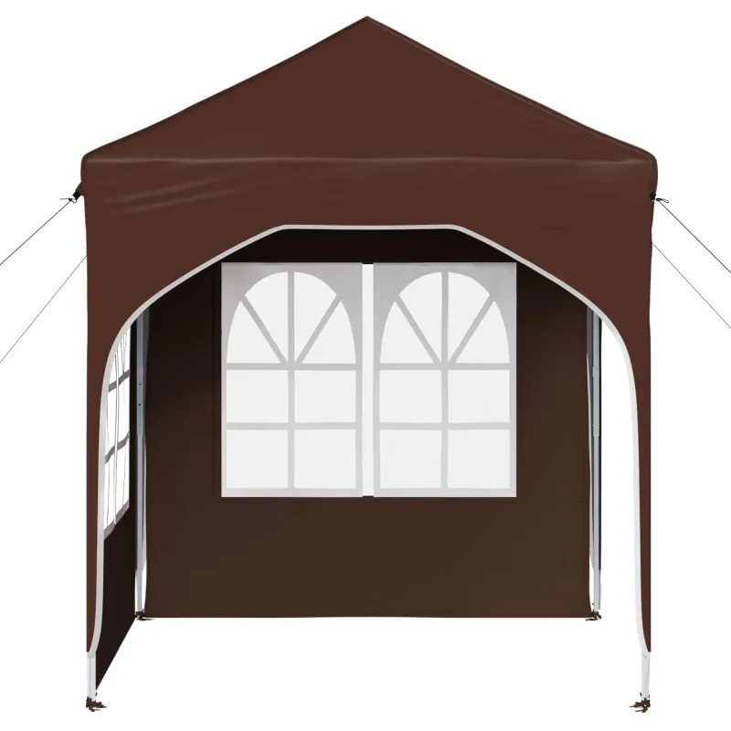 Pop-up šventinis palapinė 192 x 192 x 245 cm Ruda