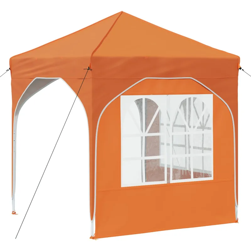Pop-up šventinis palapinė 192 x 192 x 245 cm Oranžinė