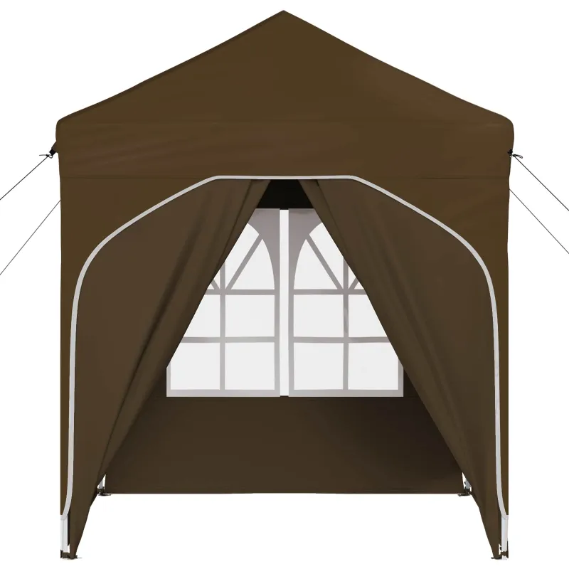 Pop-up šventinis palapinė 192 x 192 x 245 cm Taupe