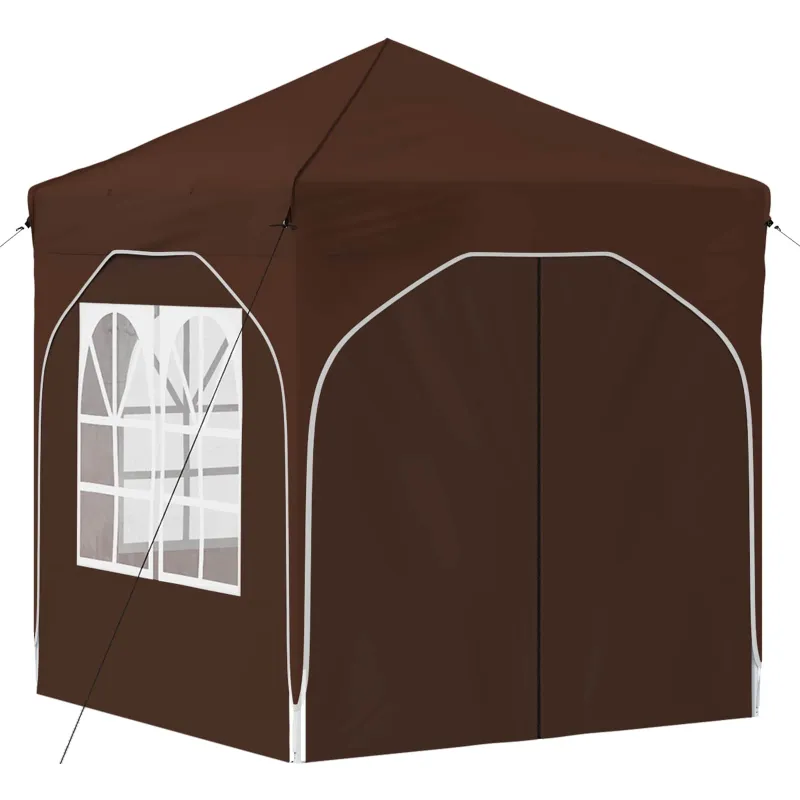 Pop-up šventinis palapinė 192 x 192 x 245 cm Ruda