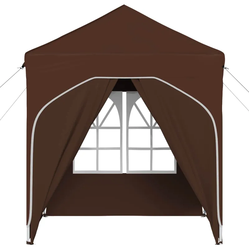 Pop-up šventinis palapinė 192 x 192 x 245 cm Ruda
