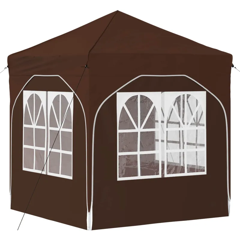 Pop-up šventinis palapinė 192 x 192 x 245 cm Ruda