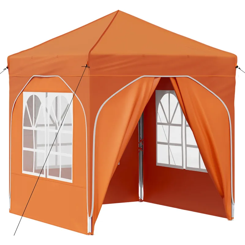 Pop-up šventinis palapinė 192 x 192 x 245 cm Oranžinė