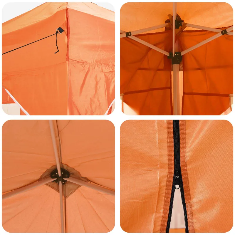 Pop-up šventinis palapinė 192 x 192 x 245 cm Oranžinė