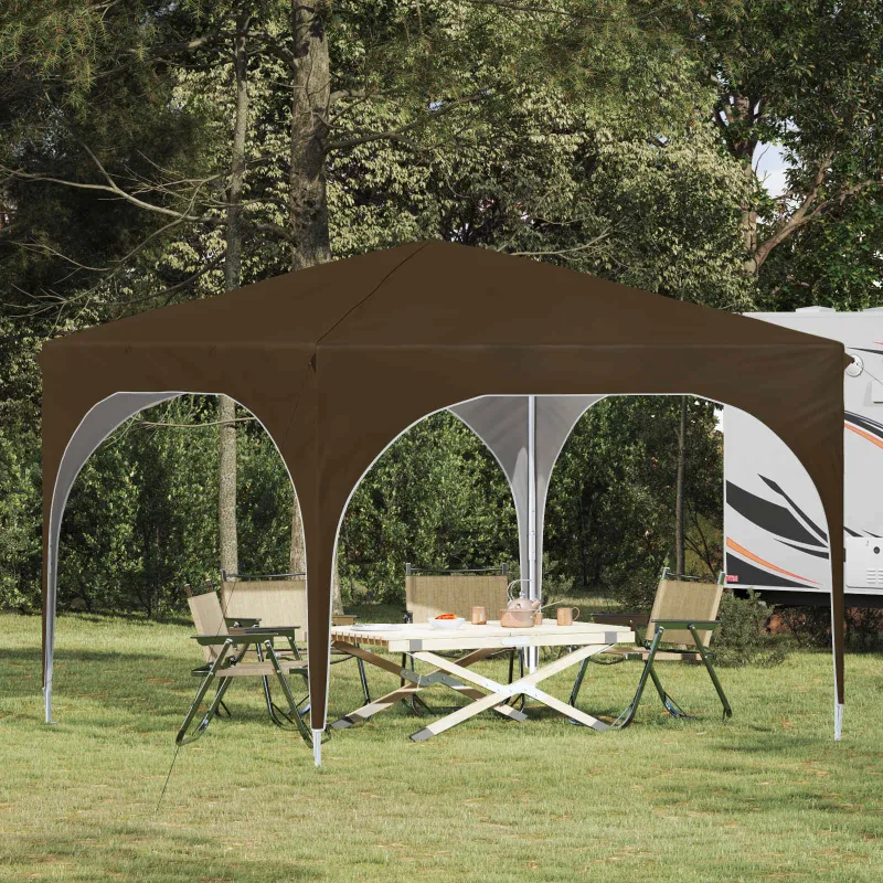 Pop-up šventinis palapinė 290 x 290 x 245 cm Taupe