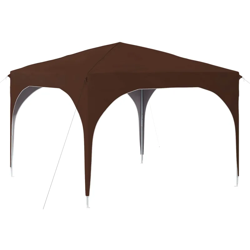 Pop-up šventinis palapinė 290 x 290 x 245 cm Ruda