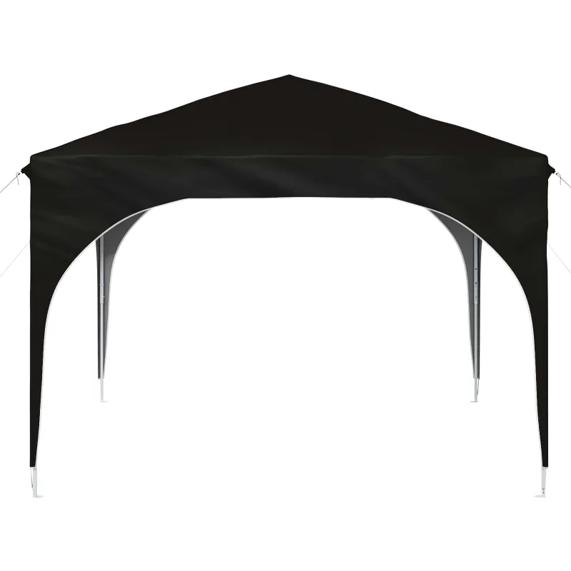 Pop-up šventinis palapinė 290 x 290 x 245 cm Juoda