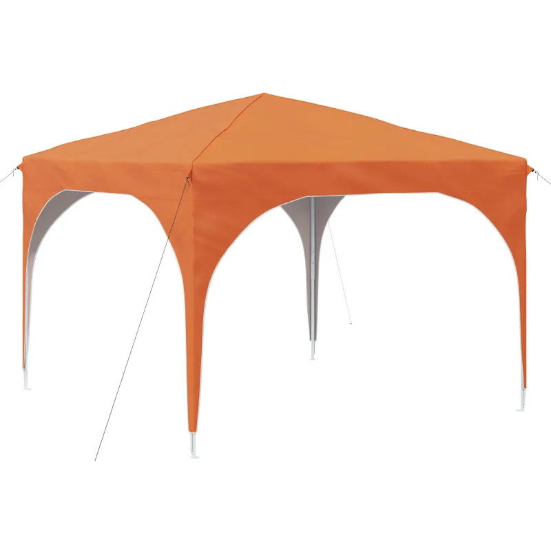 Pop-up šventinis palapinė 290 x 290 x 245 cm Oranžinė